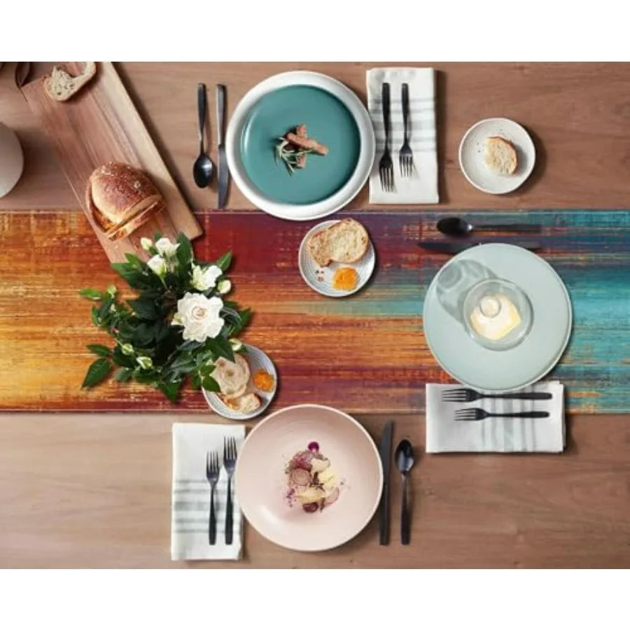 Blue Orange Table Runner Placemats