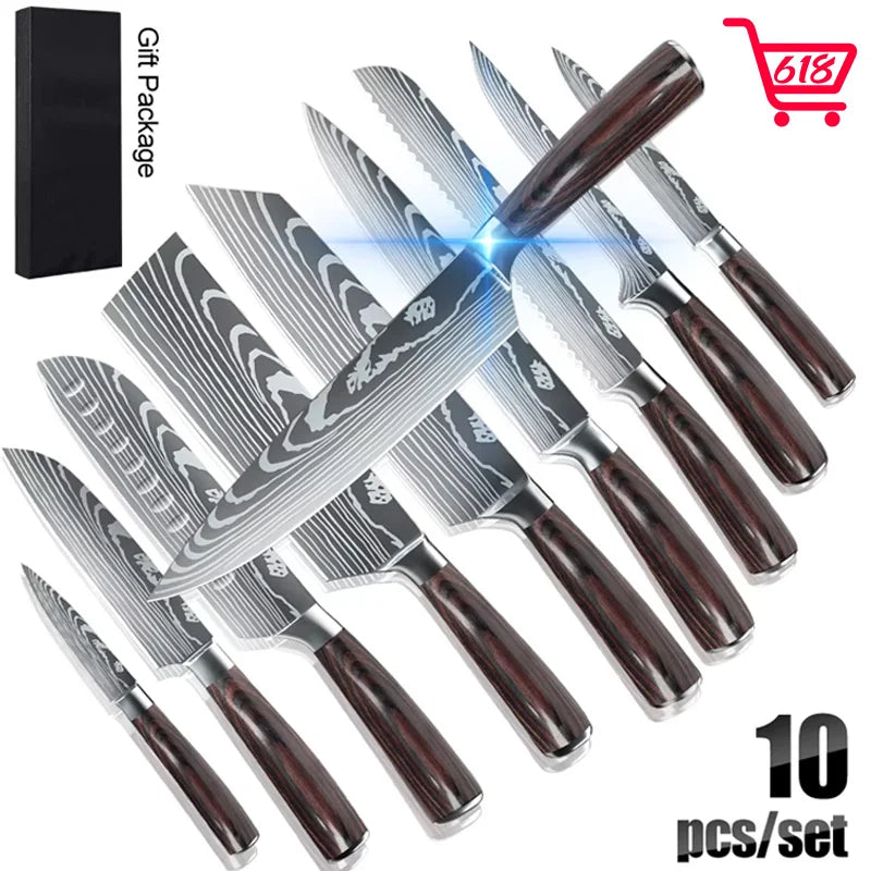 MDHAND 10pcs Knives Set