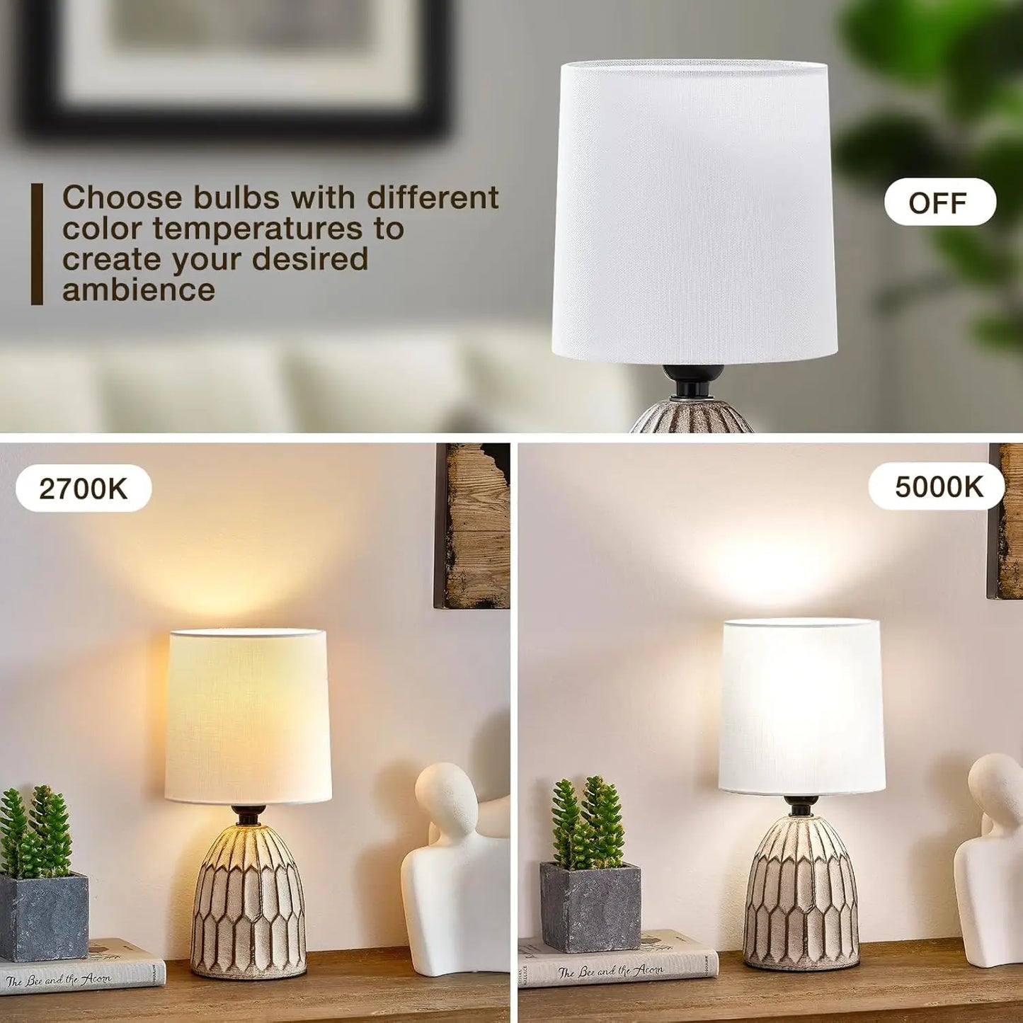Ceramic Table Lamps Set of 2