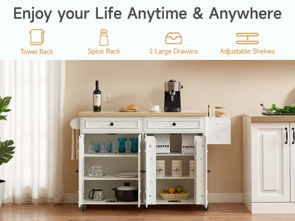 60" Mobile Kitchen Islands