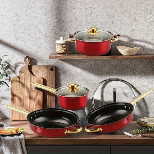 Red Cookware Set