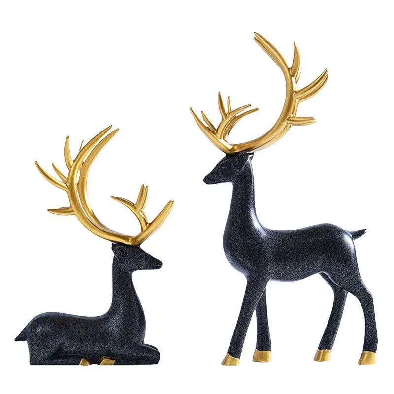 Handcrafted Wooden Deer Figurine