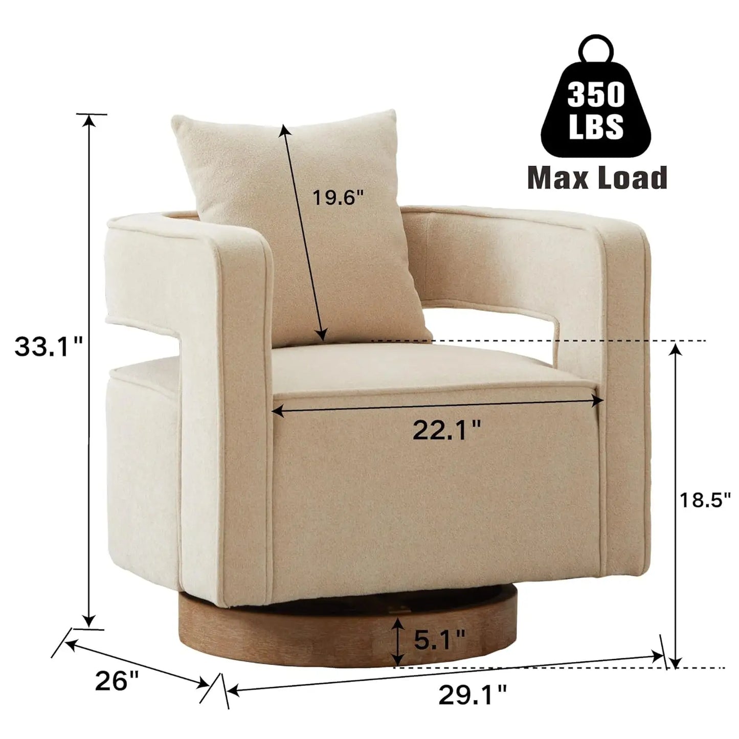 Swivel Accent Chair Set of 2