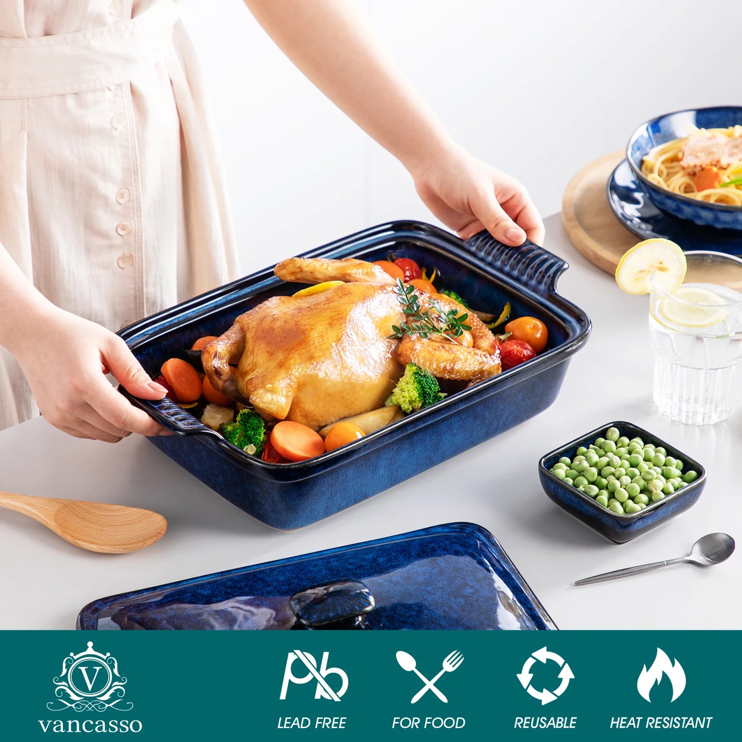 Vancasso Starry Blue Baking Dish