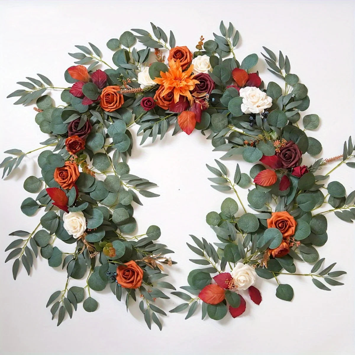 Eucalyptus Garland with Flowers
