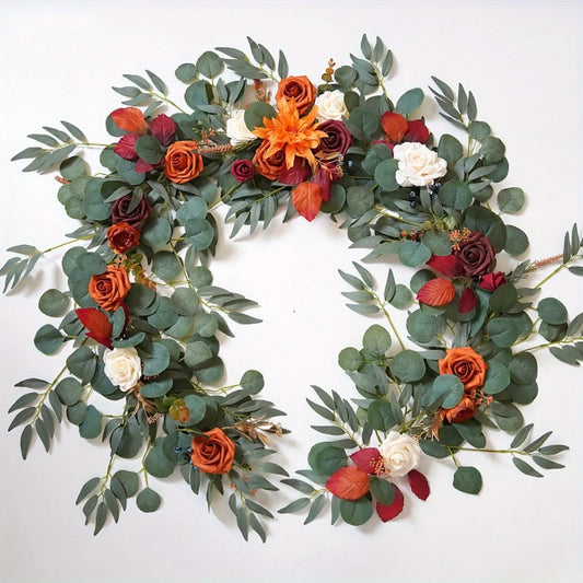 Eucalyptus Garland with Flowers