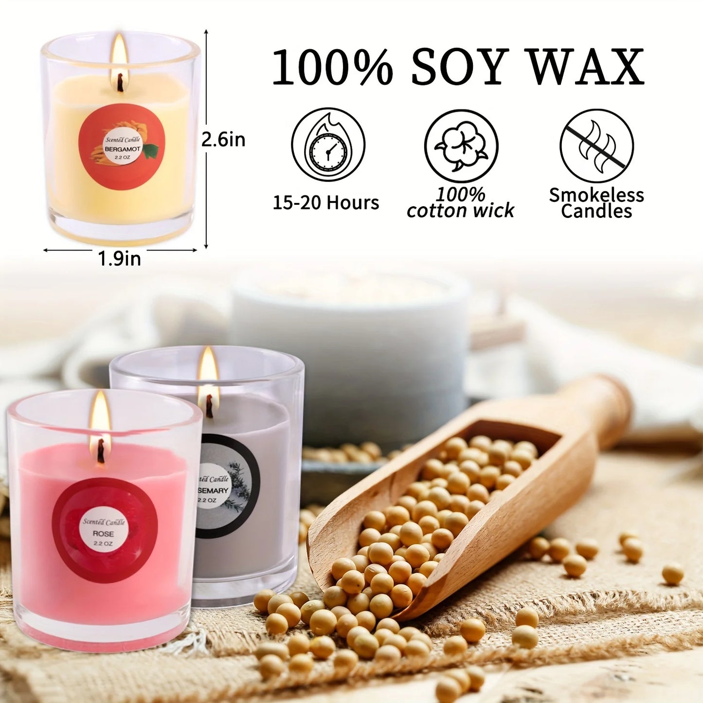 Scented Soy Wax Candles