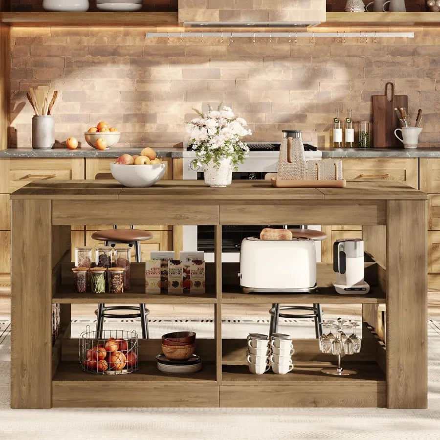 63 Inch Kitchen Island