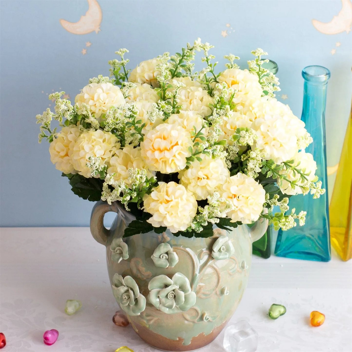 Realistic Artificial Hydrangea Bouquet