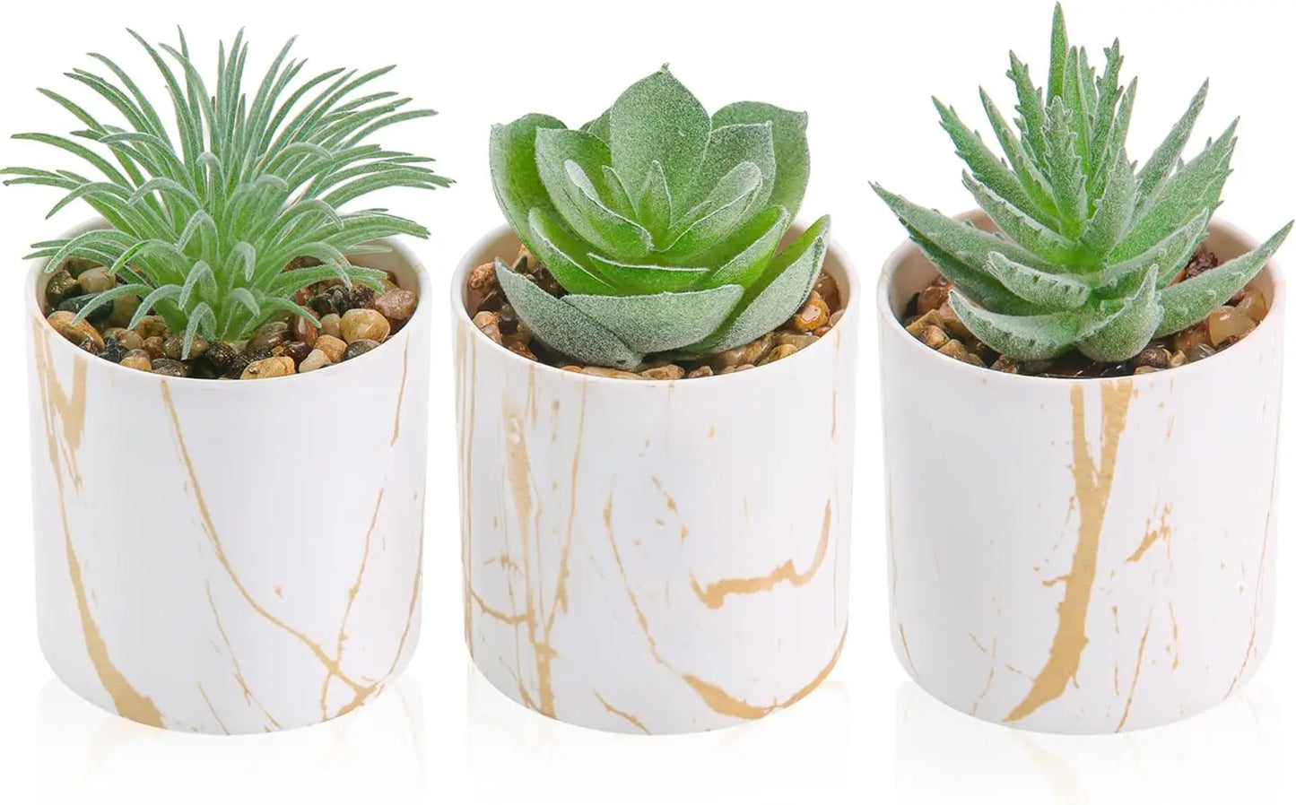3 Pack Small Fake Plants