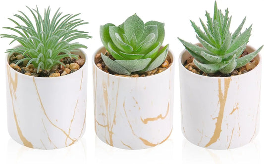 3 Pack Small Fake Plants