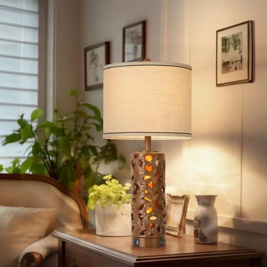 Set of 2 Farmhouse Table Lamps