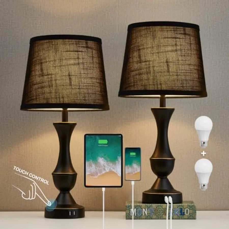 Touch Table Lamps Set of 2
