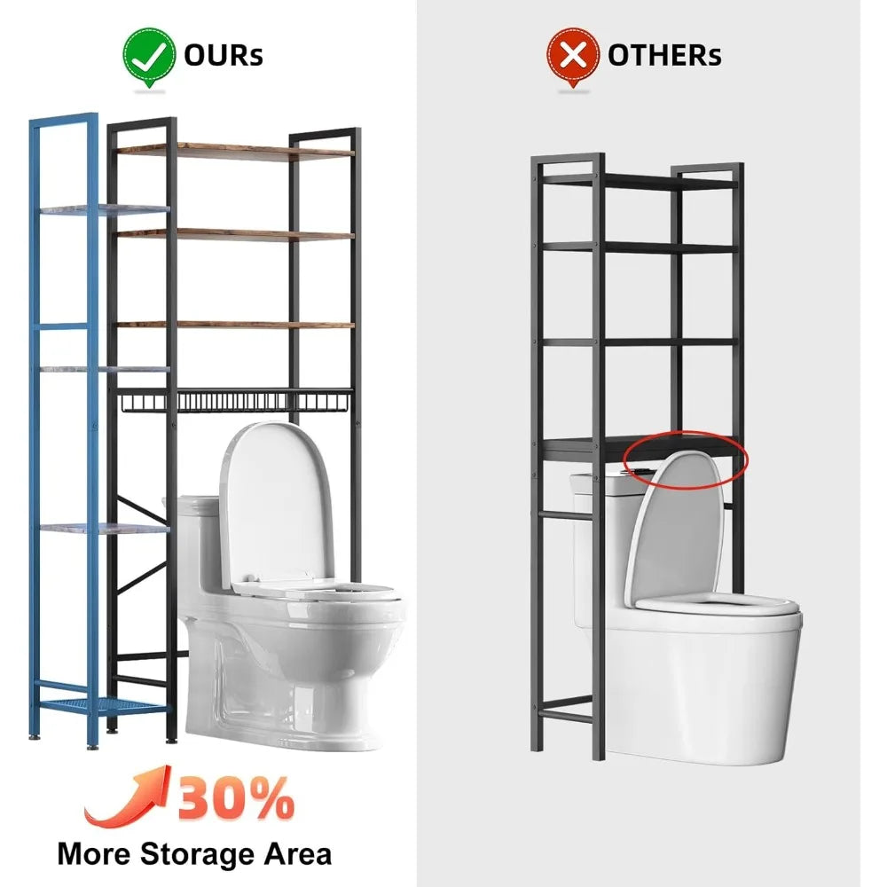 8-Tier Over The Toilet w/Storage Rack