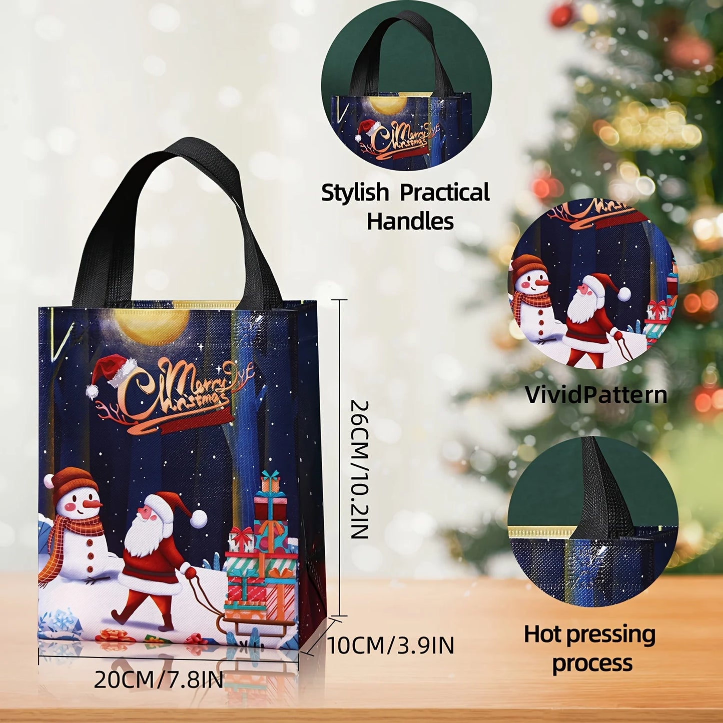 Large Reusable Christmas Gift Bags