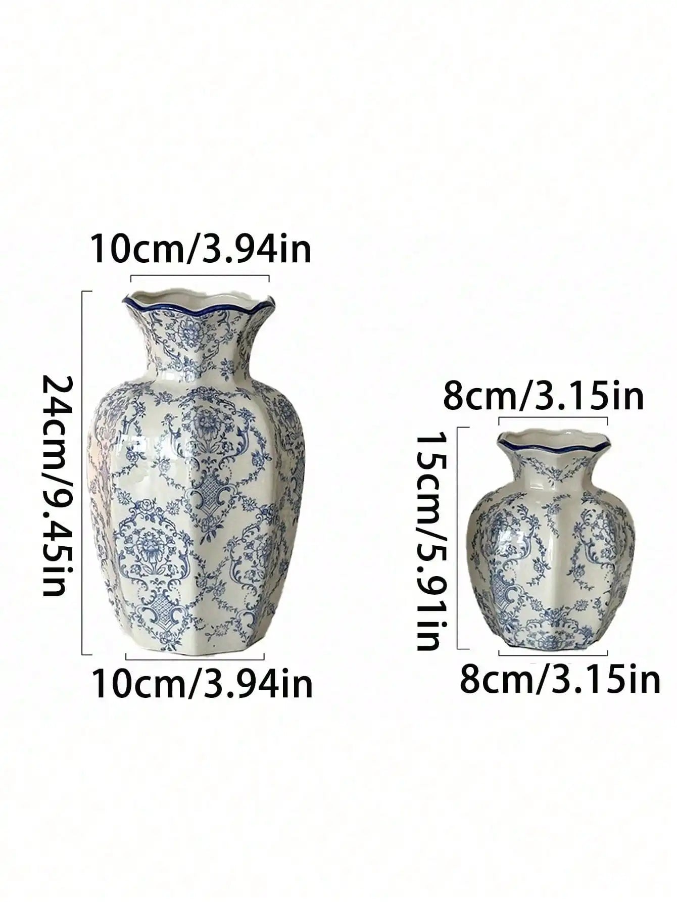 Blue & White Porcelain Vases
