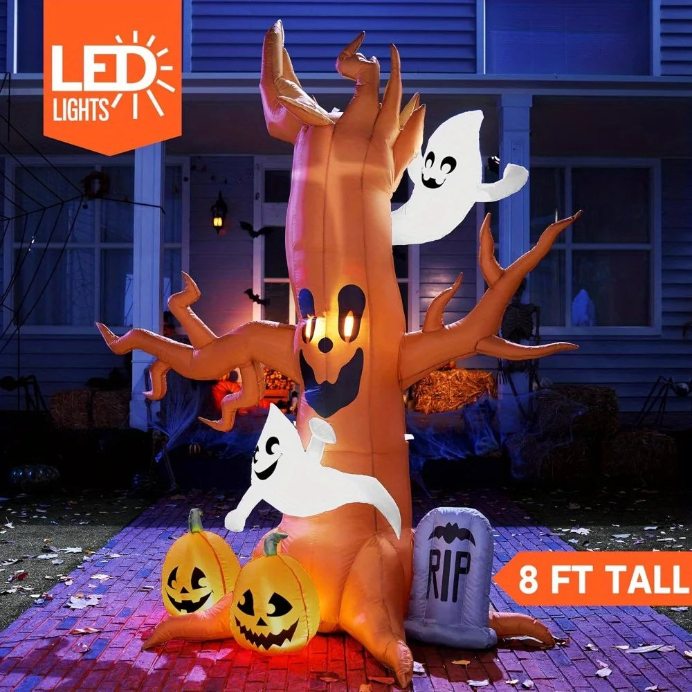8 FT Halloween Inflatable Scary Tree