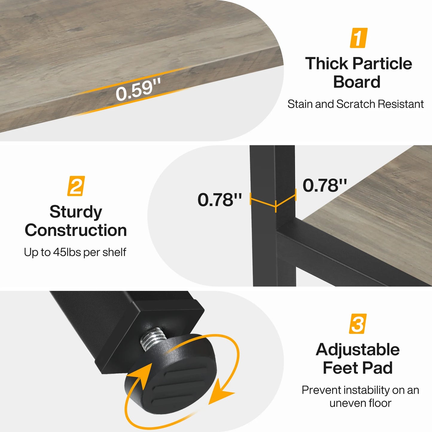 Tribesigns 5-Tier Bookshelf