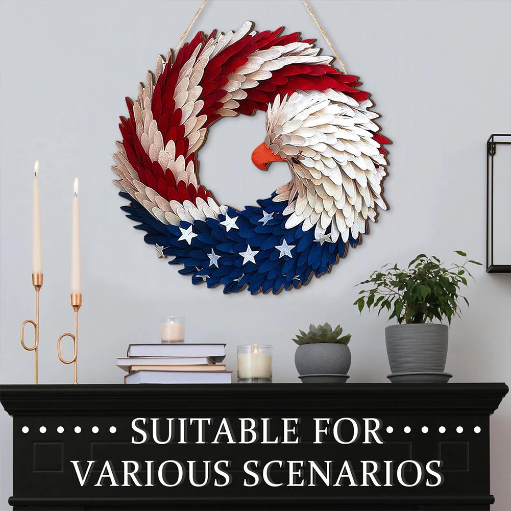 American Flag Eagle Wreath