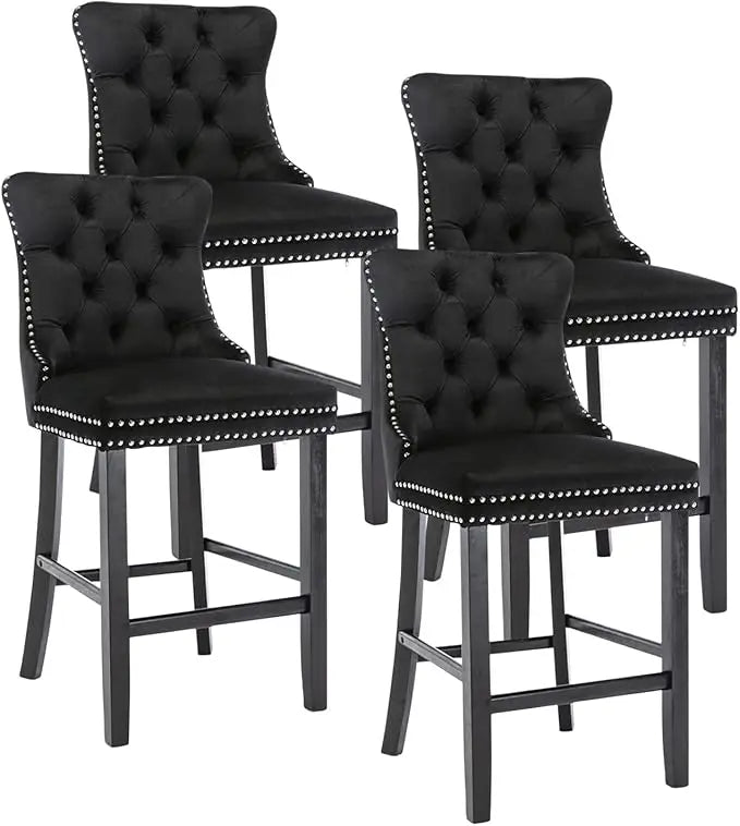 Counter Height Bar Chairs Set of 4,