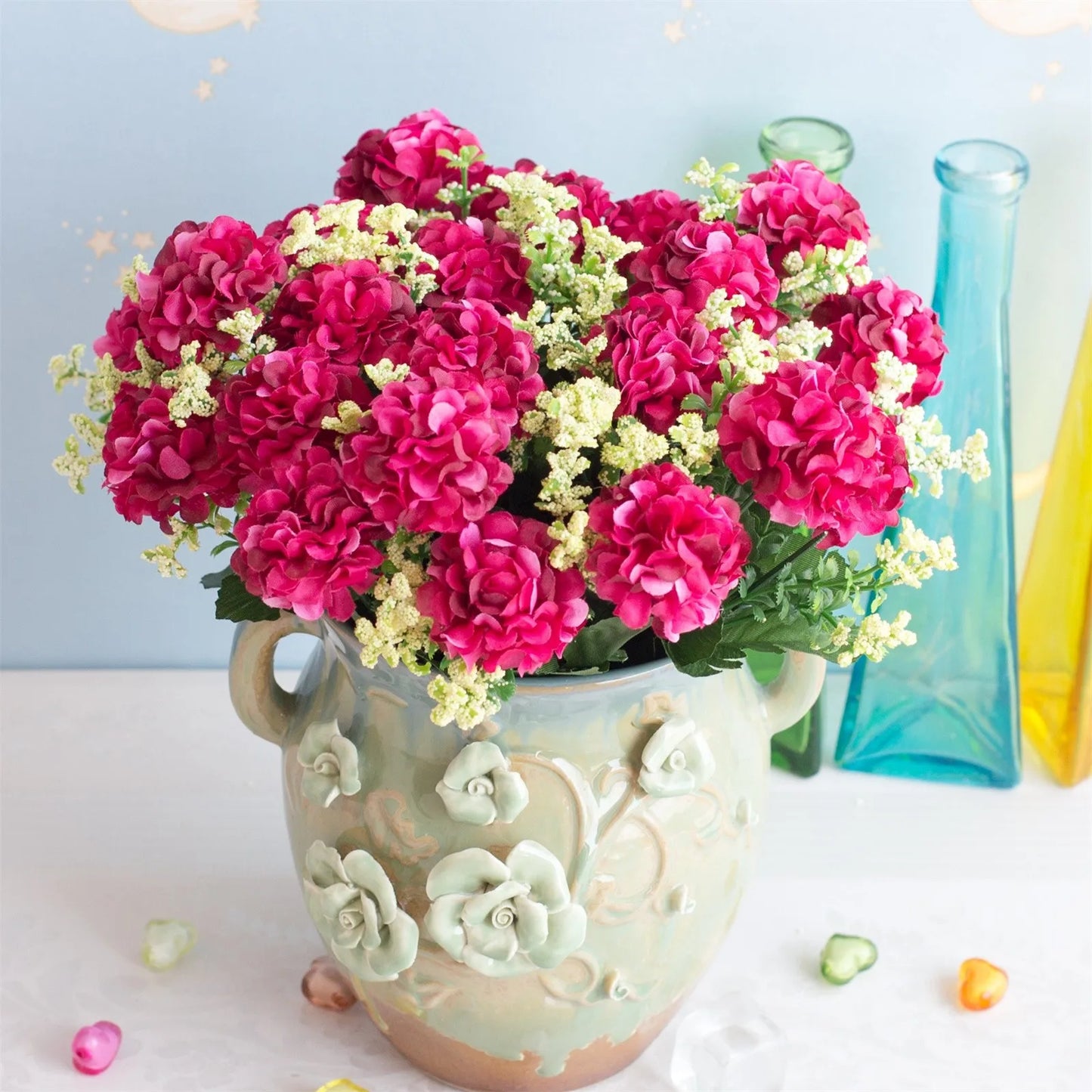 Realistic Artificial Hydrangea Bouquet