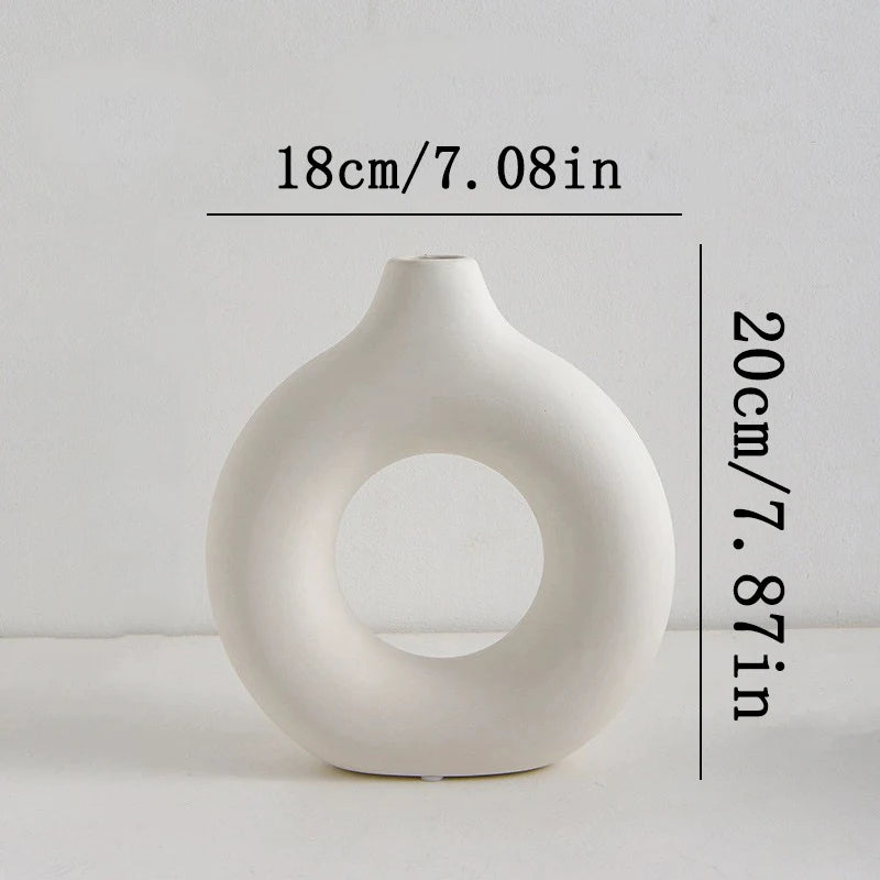 Nordic White Flower Vase