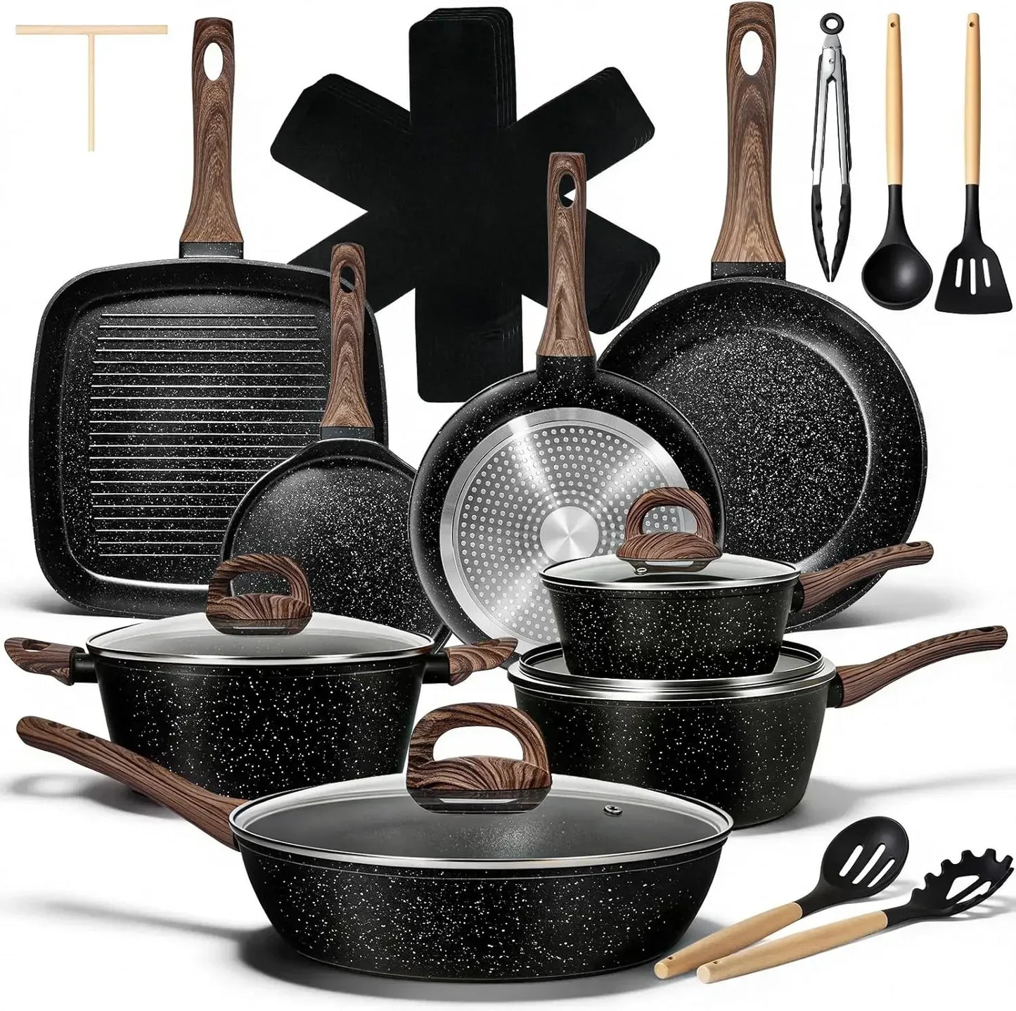 25 Pcs Pots & Pans Set