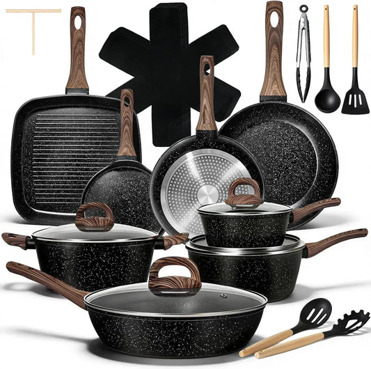 25 Pcs Pots & Pans Set