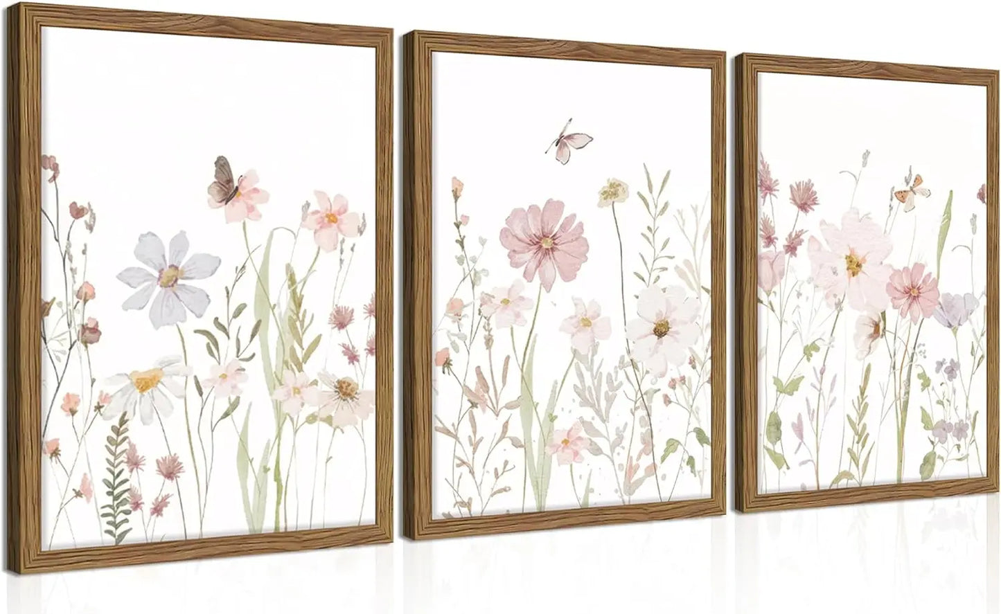 Wildflower Wall Art Set of 3