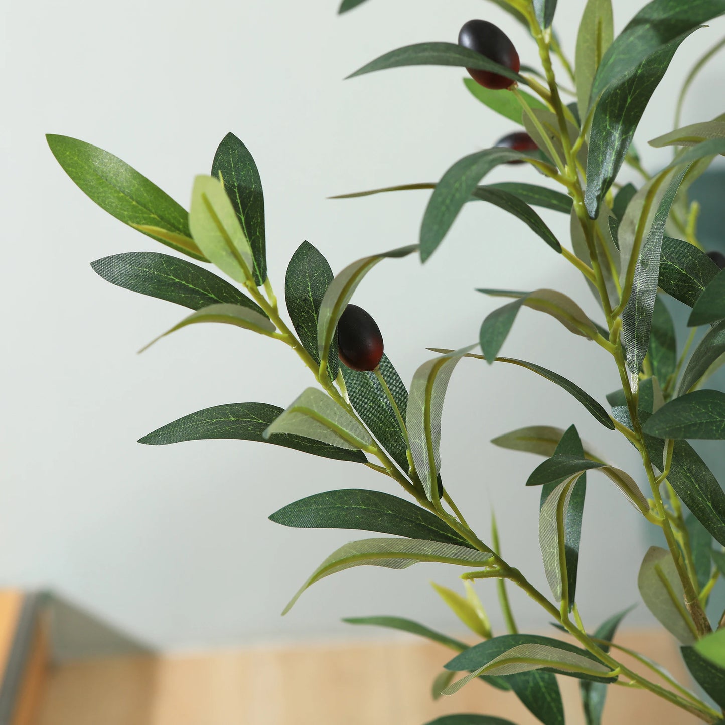 Artificial Olive Tree With Large White Planter