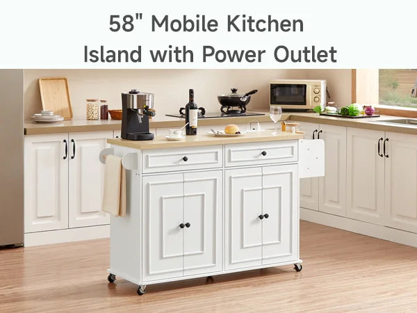 60" Mobile Kitchen Islands