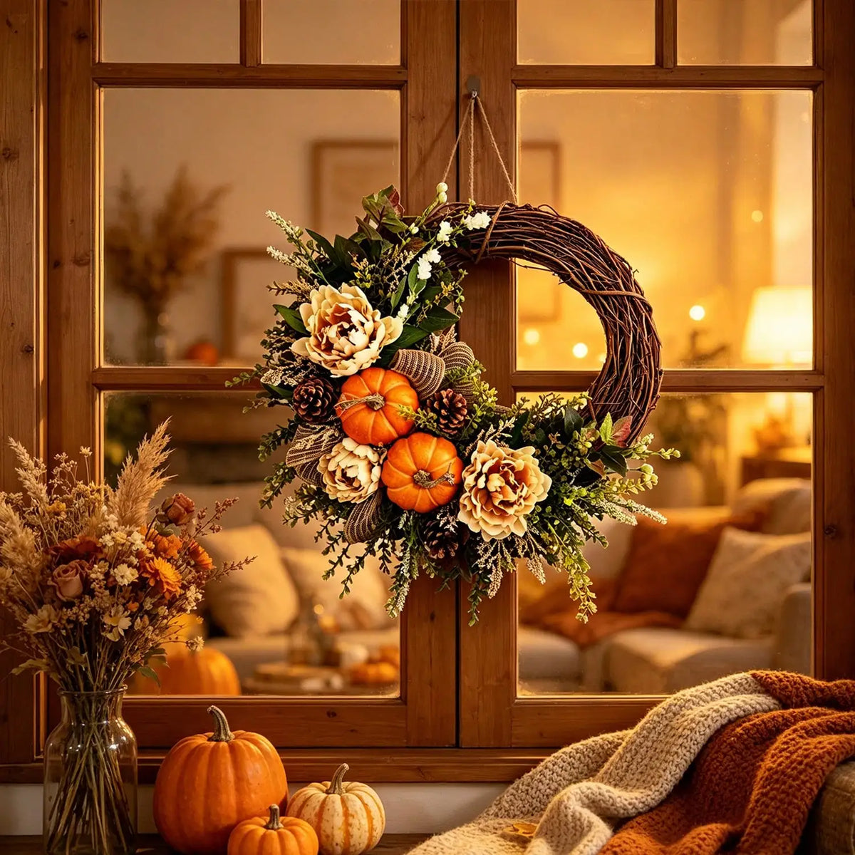 Fall Thanksgiving Wreaths Decor
