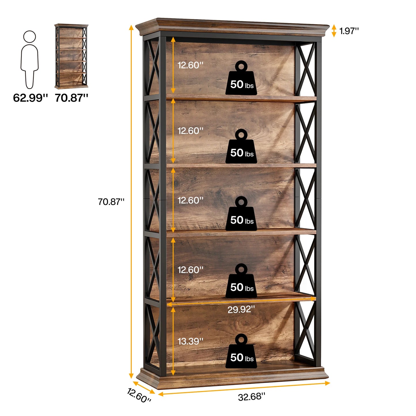 Tribesigns 6Tier Bookcase