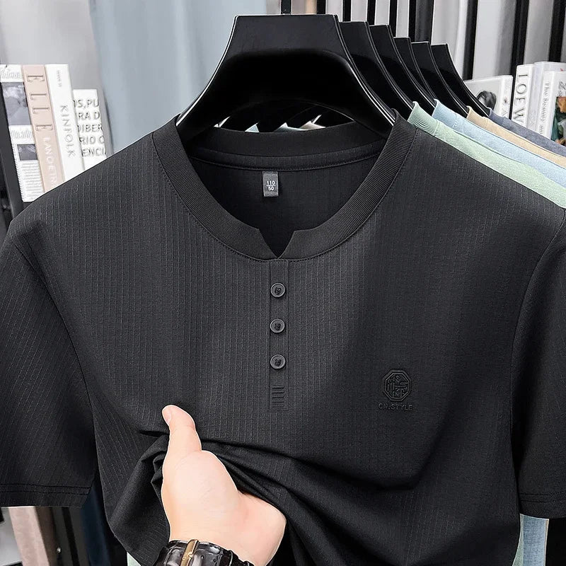 Men's Henley T Shirt