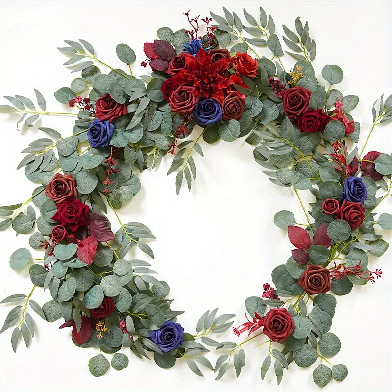Eucalyptus Garland with Flowers
