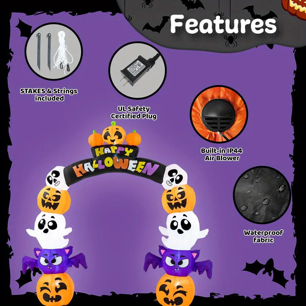 8 FT Halloween Inflatables Archway