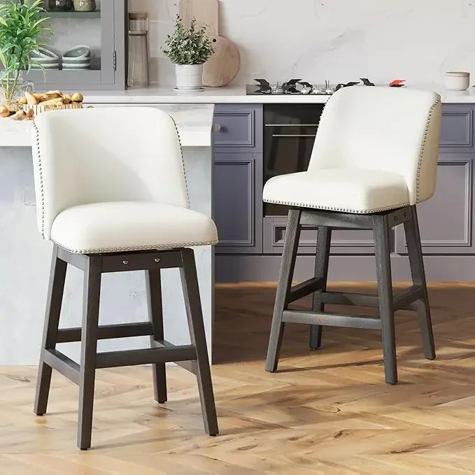 Bar Stools Set of 4, 26" Swivel Counter Height