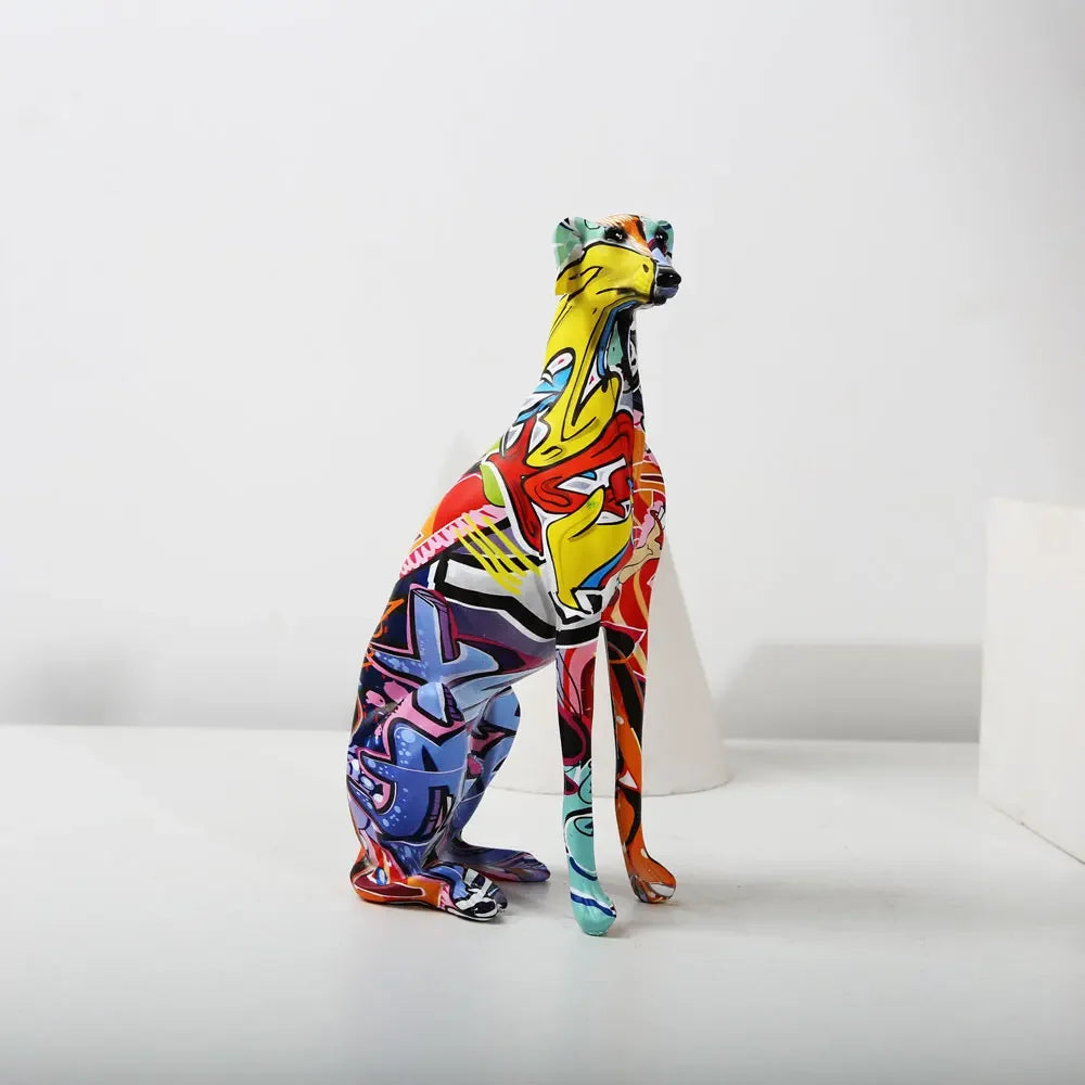 Creative Colorful Greyhound Doberman Decoration