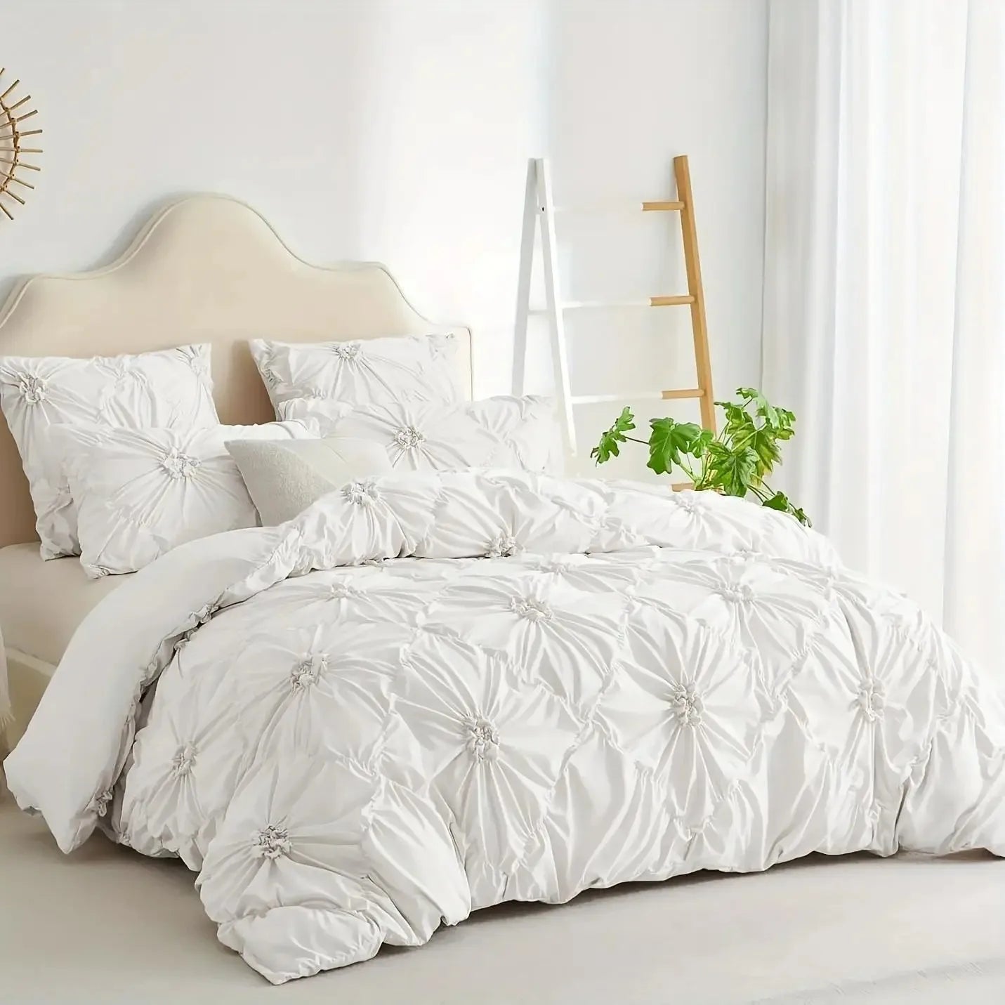 3pcs Flower Quilt Cover Set