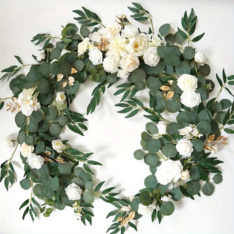 Eucalyptus Garland with Flowers