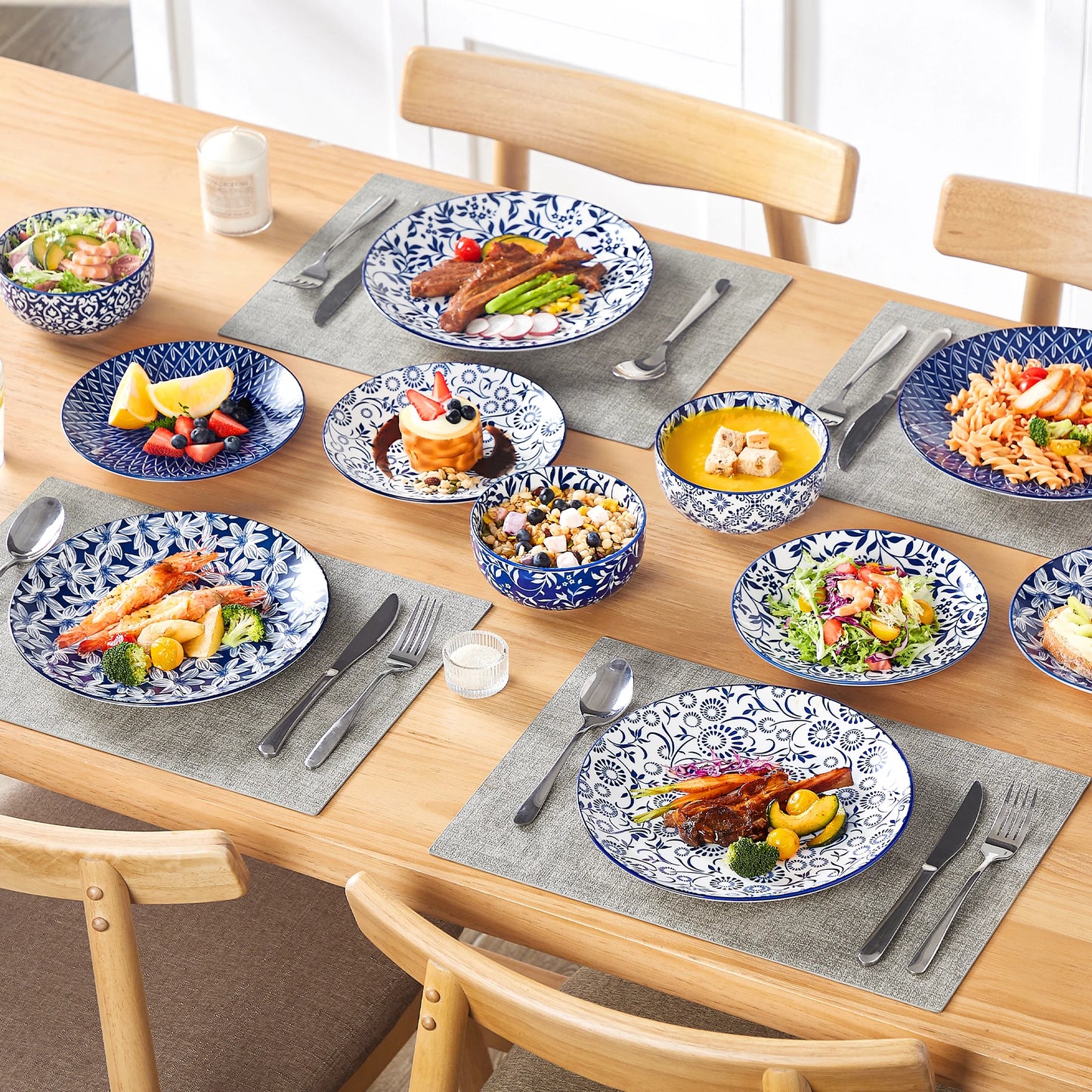 Vancasso Blue and White Tableware Set