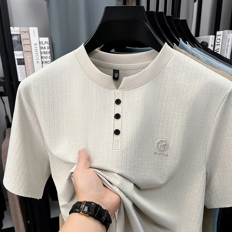 Men's Henley T Shirt