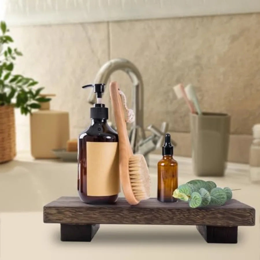 Small Wood Pedestal Stand