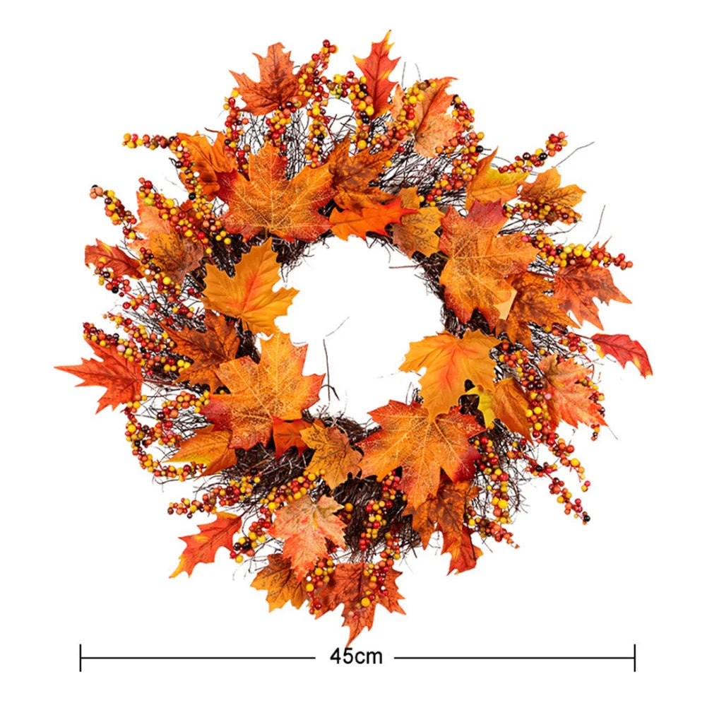 Berries & Maple Leaf Wreath
