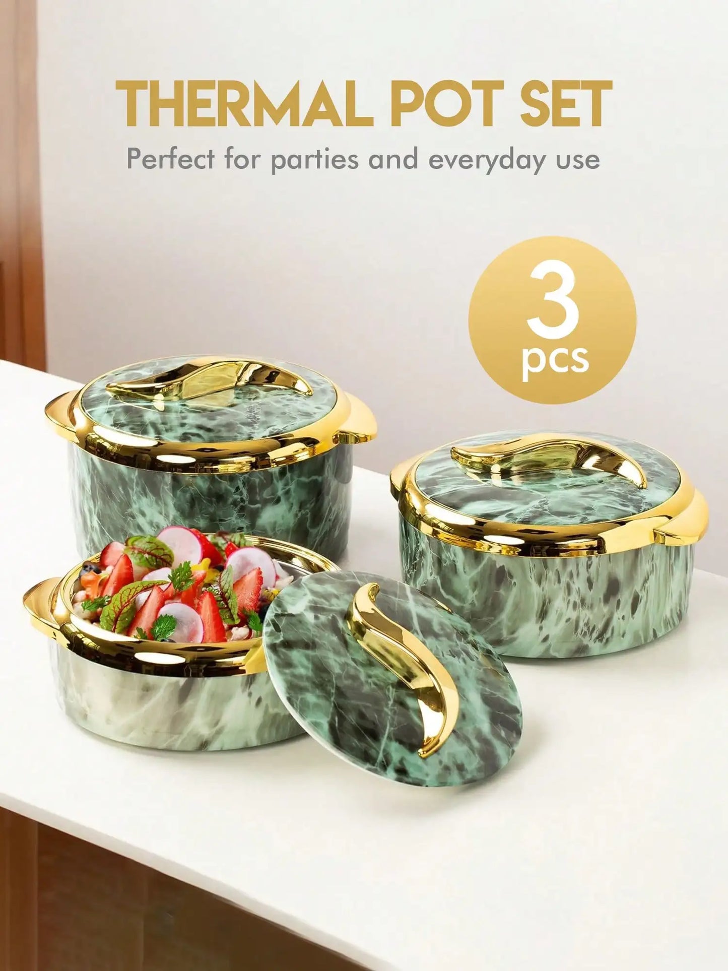 3pcs Golden Touch Food Warmer
