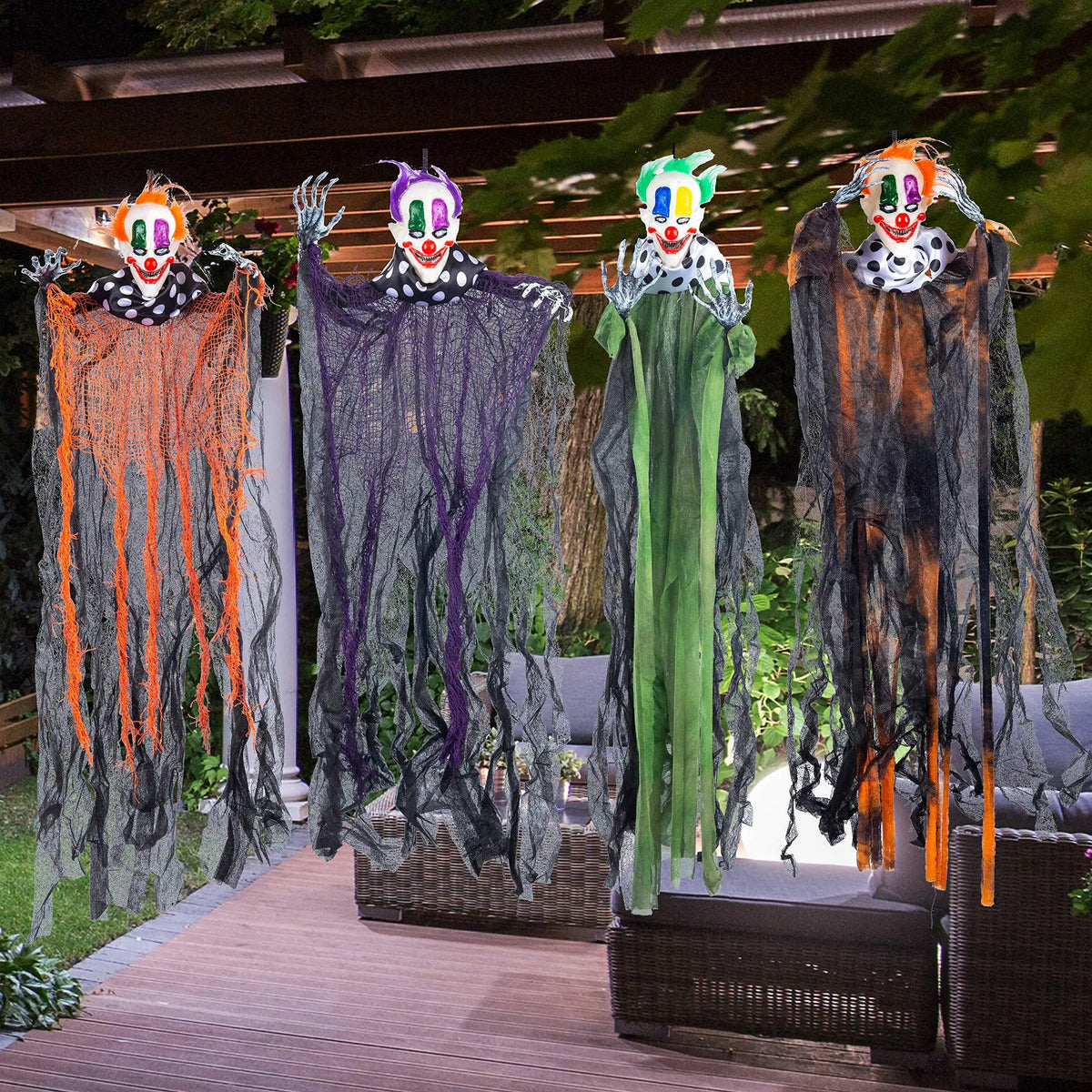 Hanging Clown Halloween Decorations