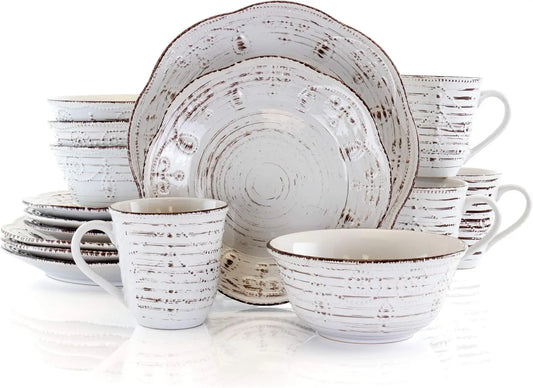 Rustic Birch  Stoneware Set
