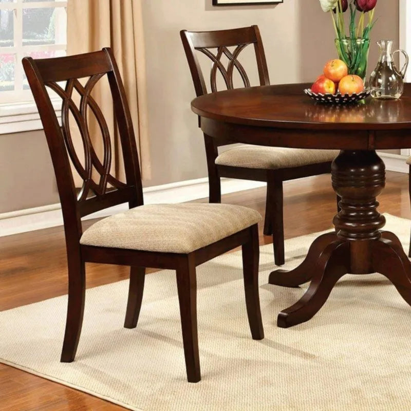 Dark Brown Wooden Dining Chair