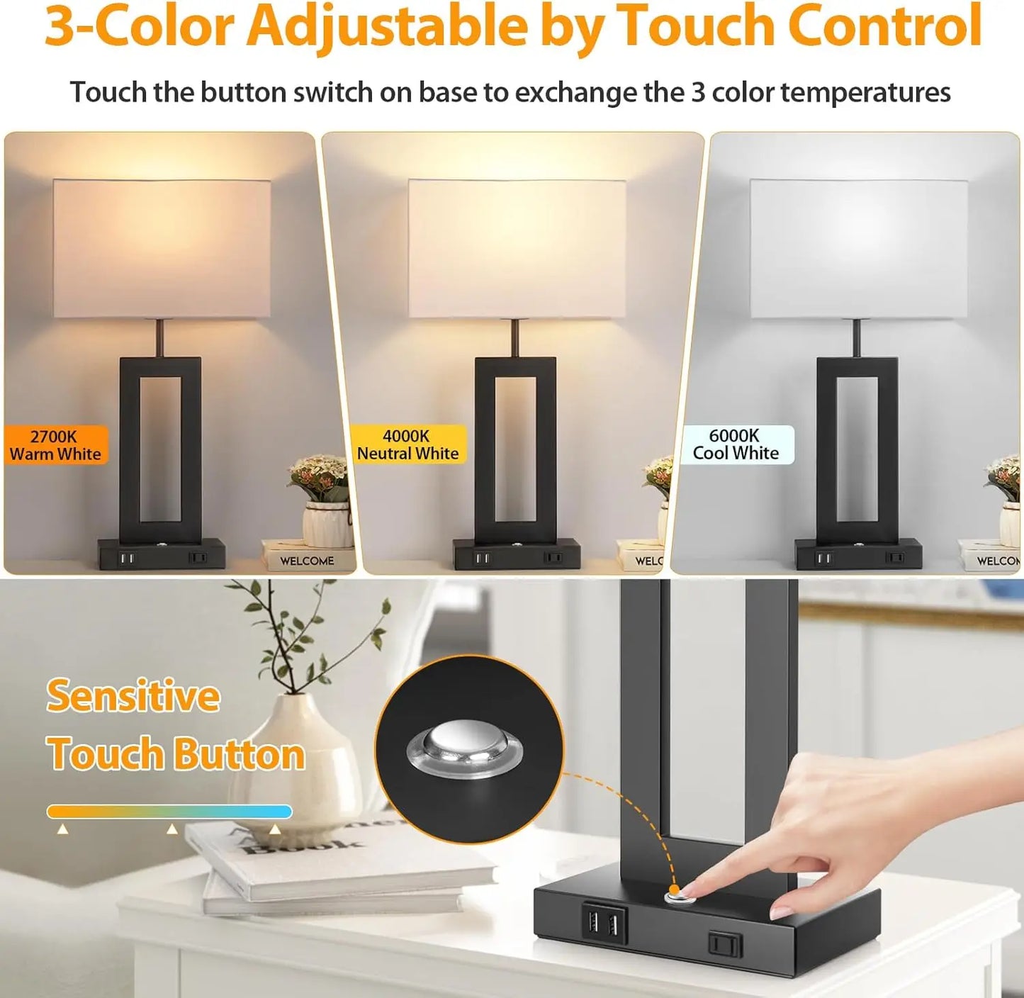 Touch Control Table Lamps