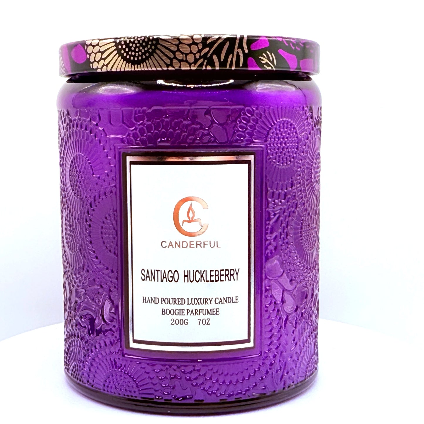 Embossed Glass Scented Candles